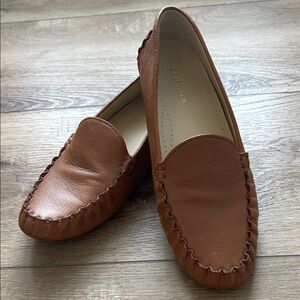 Cole Haan Women's Brown Leather Loafers